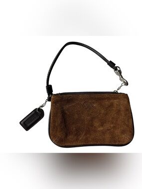 VINTAGE COACH SUEDE LEATHER MINI WRISTLET